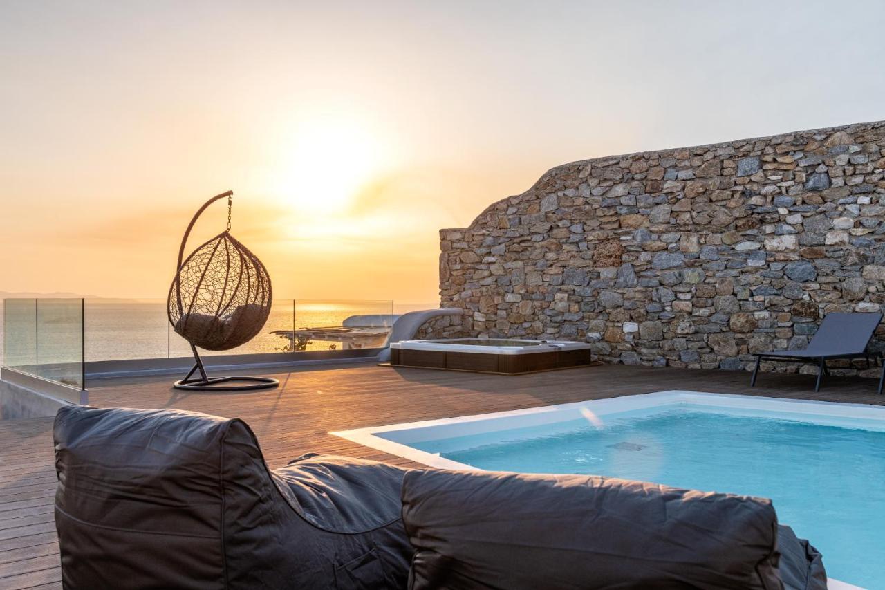 Villa In Mykonos - 6 Bedroom - 1Km From Mykonos Town - Infinity Pool - Sunset View Extérieur photo