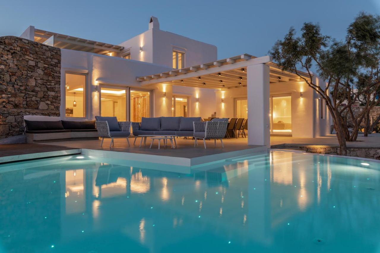 Villa In Mykonos - 6 Bedroom - 1Km From Mykonos Town - Infinity Pool - Sunset View Extérieur photo