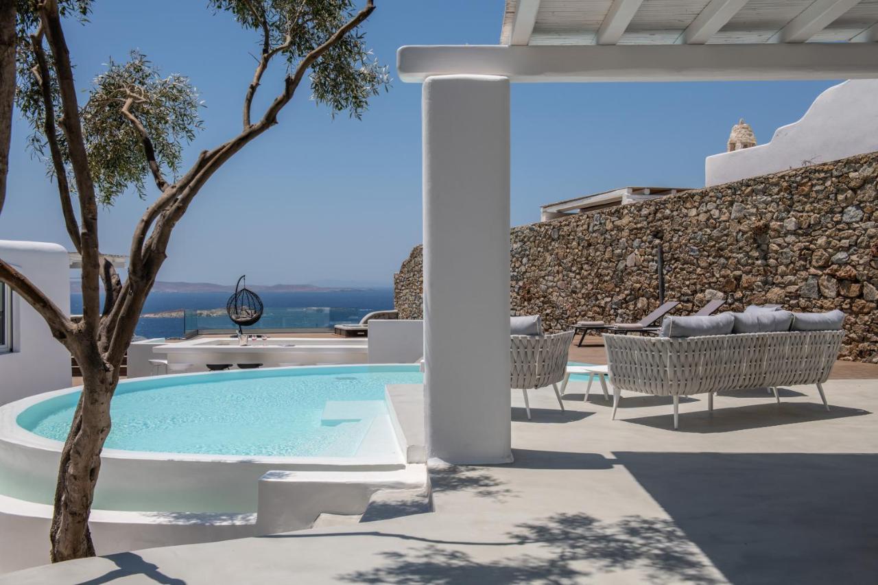 Villa In Mykonos - 6 Bedroom - 1Km From Mykonos Town - Infinity Pool - Sunset View Extérieur photo
