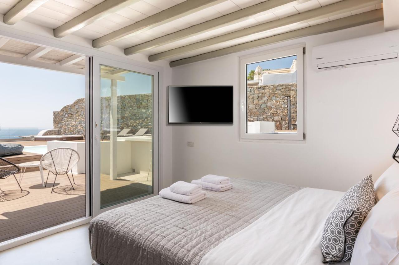 Villa In Mykonos - 6 Bedroom - 1Km From Mykonos Town - Infinity Pool - Sunset View Extérieur photo